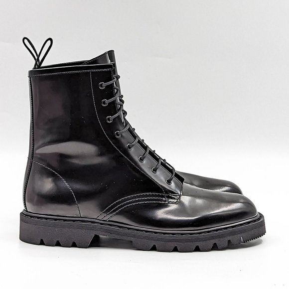 The Row Women Ranger Black Leather Lace-up Combat Boots size 9.5US EUR 39.5 - Picture 10 of 12